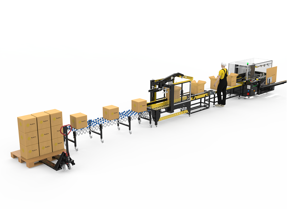 Single Personnel Box Filling Line